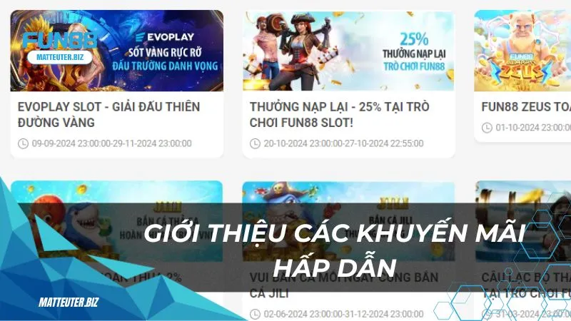 Giới thiệu các khuyến mãi hấp dẫn tại sảnh bắn cá Jili Fun88